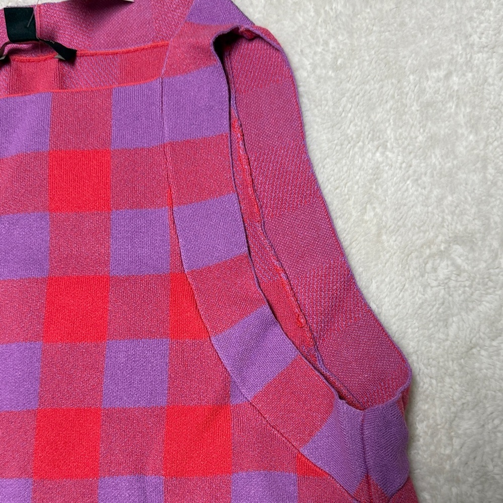 Ann Taylor Red and Purple Checkered Top - Picture 4 of 4